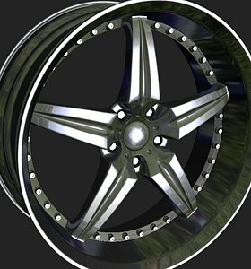 wheels rim obj