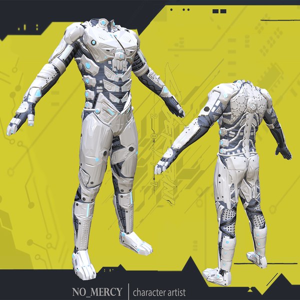 Modelo 3d Sci Fi Cyberpunk Male Suit Turbosquid 2029549 2726