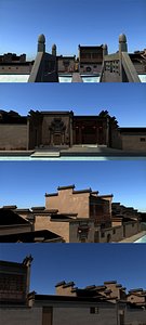 3D chinese architecture model