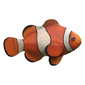 3D model clown fish