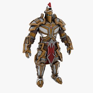 paladin knight character 3D