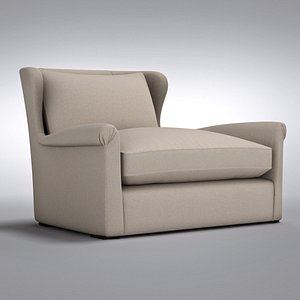 Belgian Wingback Upholstered Chair