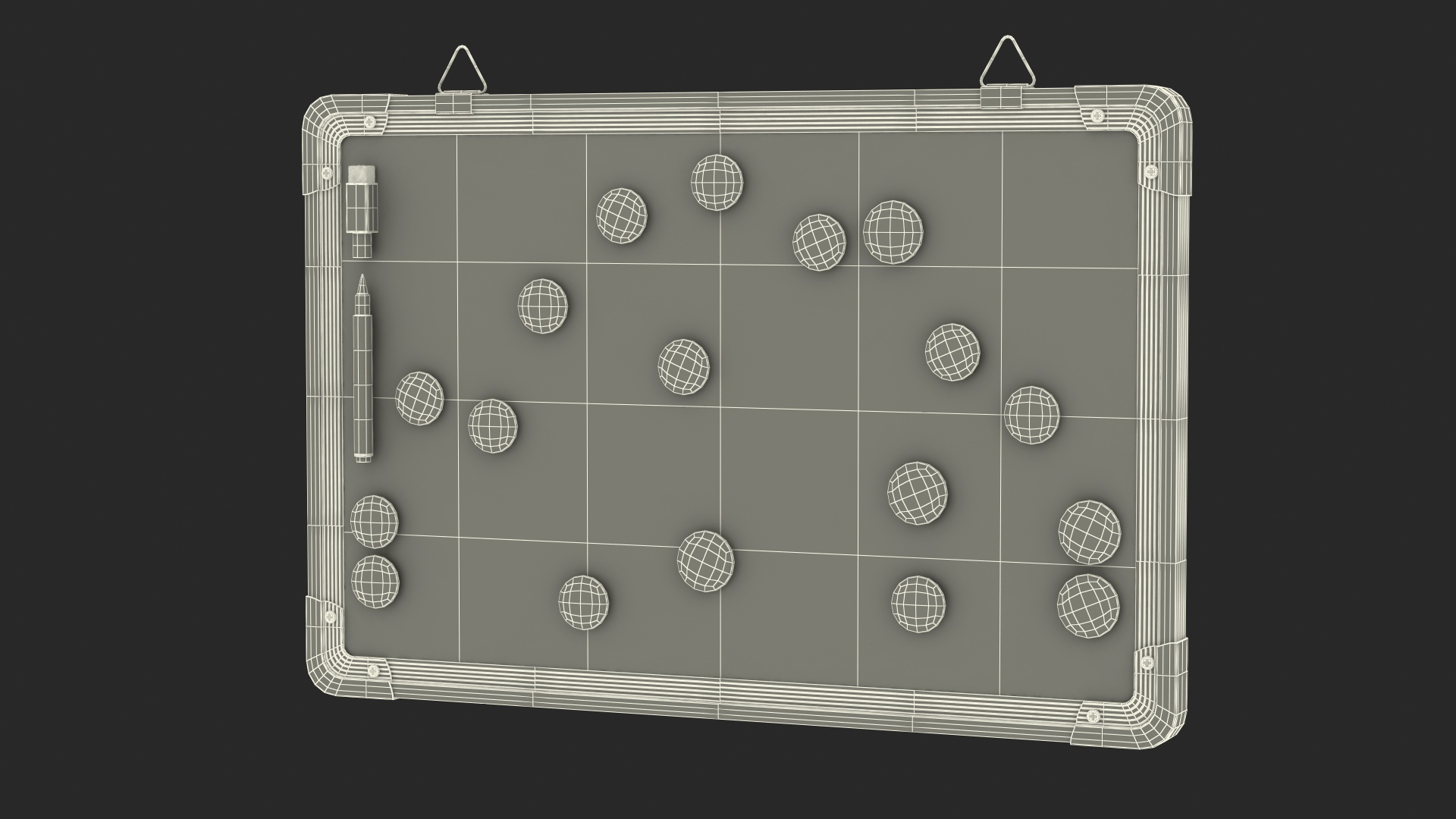 3D Football Coaching Board With Game Tactics Fur Model TurboSquid 1961504