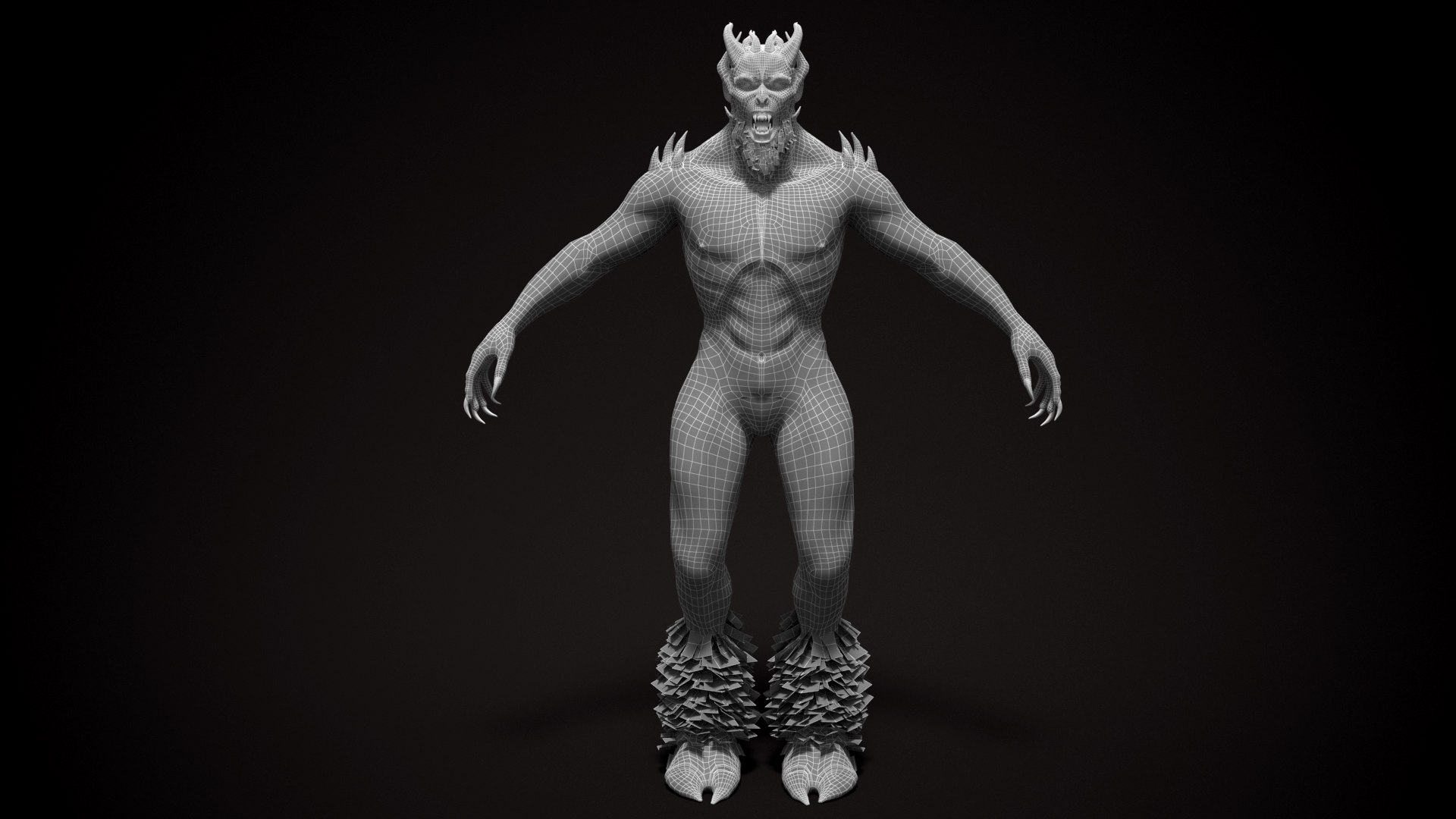 3D Fantasy Demon Monster Model - TurboSquid 2321180