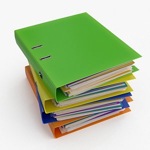 3D Pile of Paper Files Archive stack v1