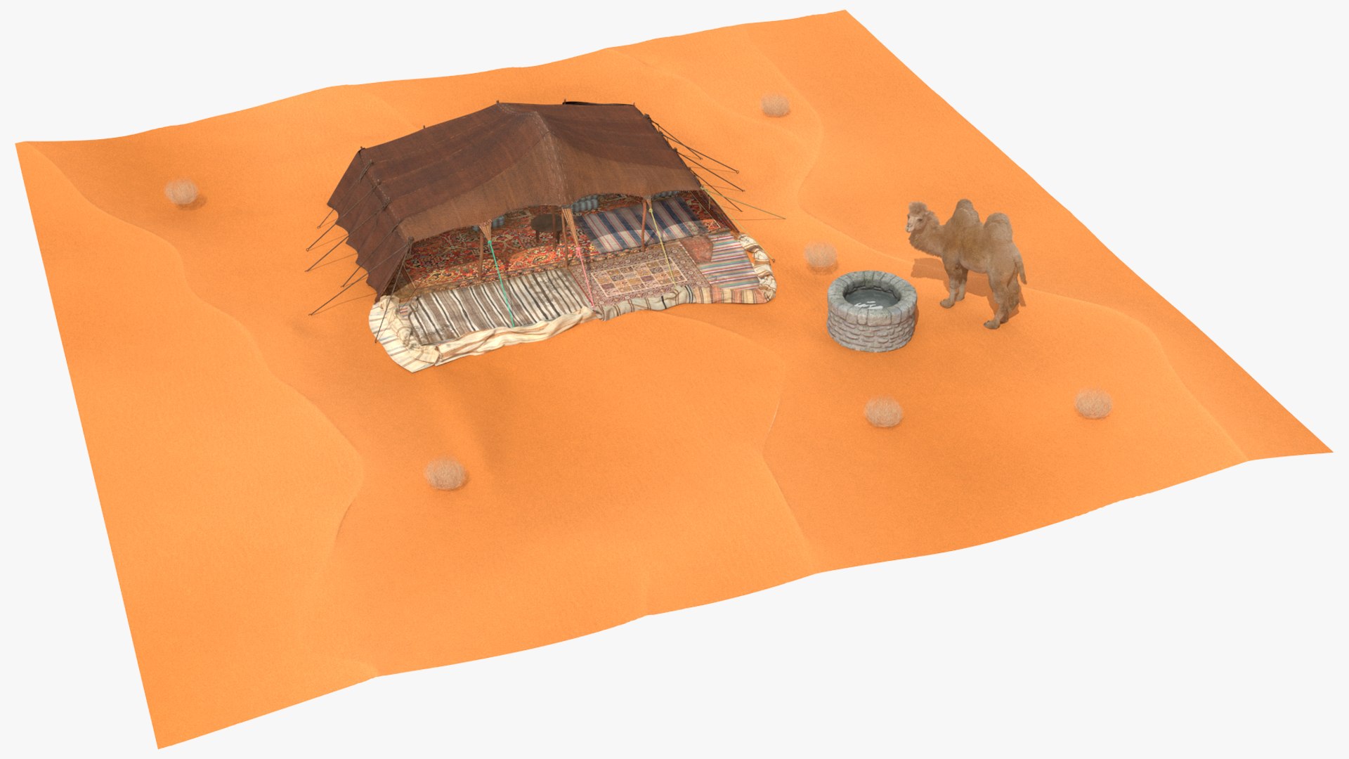 Desert Camp with Camel and Tent Fur model https://p.turbosquid.com/ts-thumb/Wv/m2HKkc/Th/desertcampwithcamelandtentfur3dmodel010/jpg/1724878581/1920x1080/fit_q87/ed548553d1b1021d53e1881994147fa72bcec4ad/desertcampwithcamelandtentfur3dmodel010.jpg
