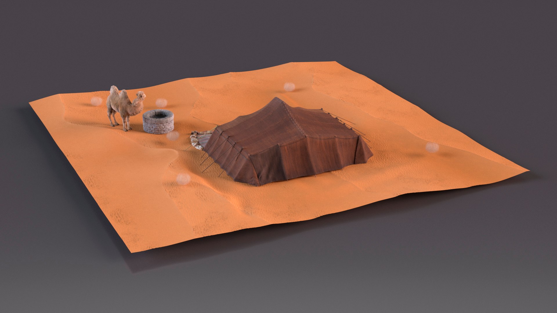 Desert Camp with Camel and Tent Fur model https://p.turbosquid.com/ts-thumb/Wv/m2HKkc/oB/desertcampwithcamelandtentfur3dmodel007/jpg/1724878569/1920x1080/fit_q87/77944d088c6223851c13446cab21bc7360e6c397/desertcampwithcamelandtentfur3dmodel007.jpg