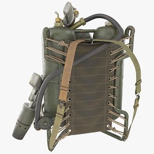 M2 Flamethrower Backpack Rigged