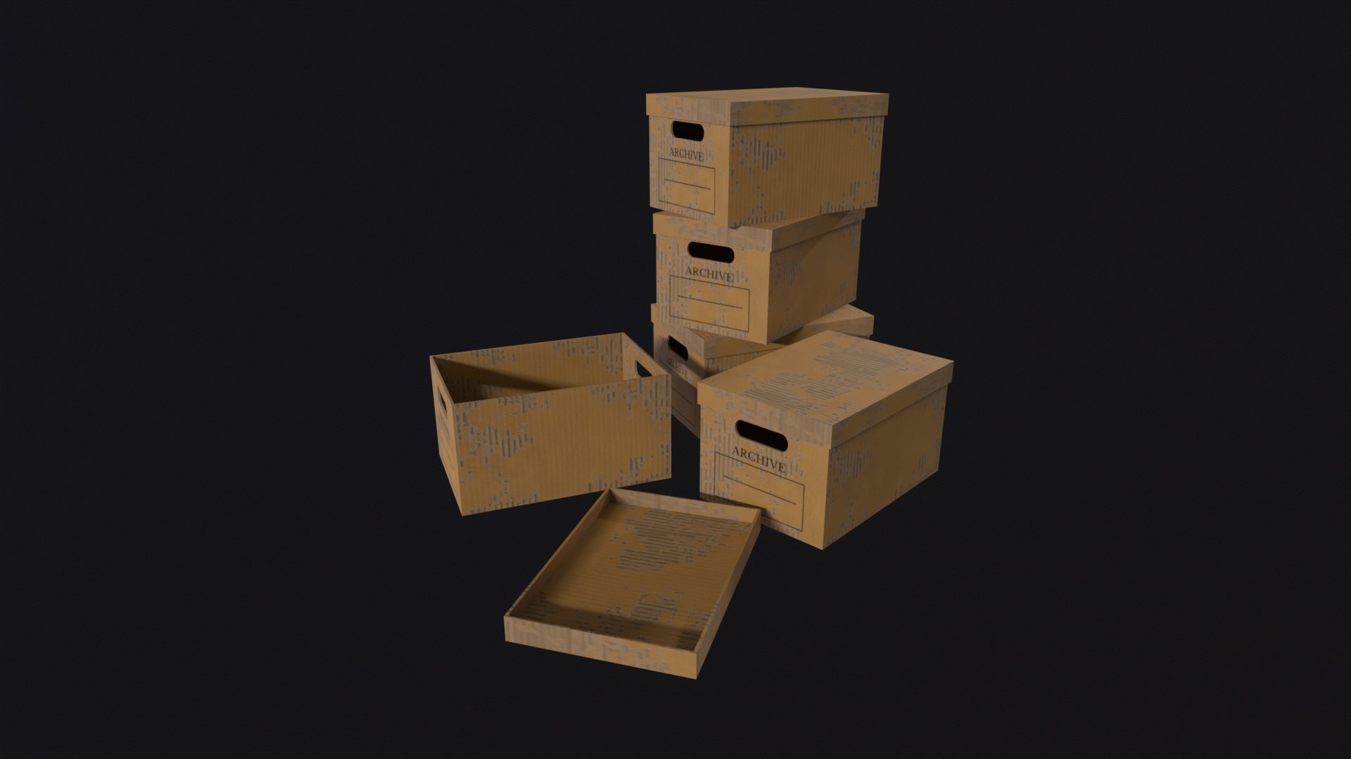 Archive Box 3D Model - TurboSquid 2157196