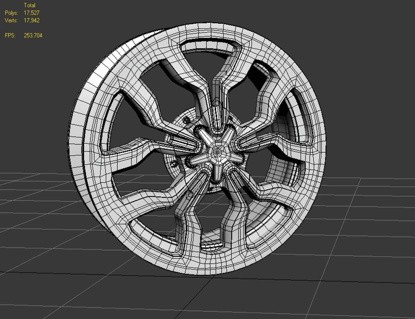racing car rim 3d model
