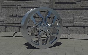 racing car rim 3d model