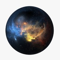 HDRI Panoramic Sky - 360 space nebula n3454