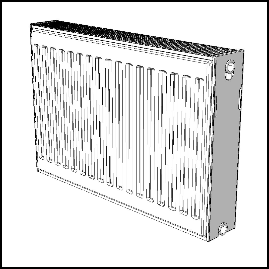 extremely radiator details solid 3d model