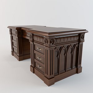 3d furniture table desk model