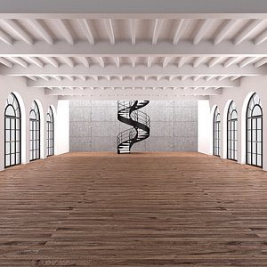 Industrial loft and office space 16 3D model