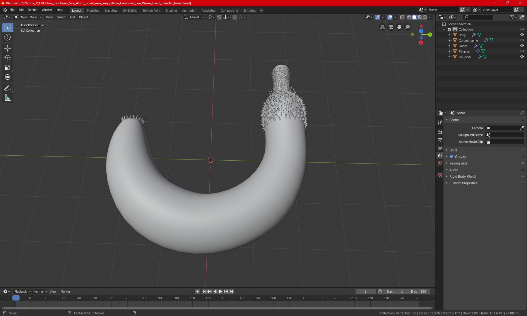 Ottoia Cambrian Sea Worm Fossil 3D model https://p.turbosquid.com/ts-thumb/Wv/xJkAzV/kv/ottoiacambrianseawormfossil3dmodel022/jpg/1705667261/1920x1080/fit_q87/0878711eaeef9caba87fd07602a2d419f0dccc24/ottoiacambrianseawormfossil3dmodel022.jpg