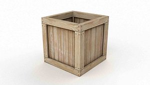 3D model Old Wooden Storage Crate