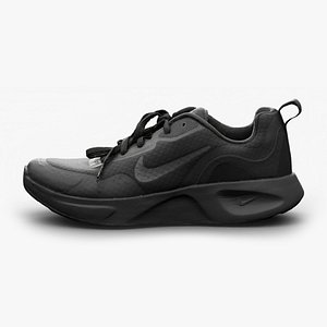 Hyper Realistic Nike Wearallday Sports Shoe High and Low Poly
