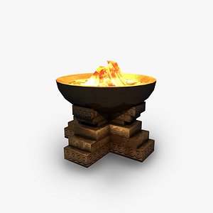 Ancient fire pit brazier