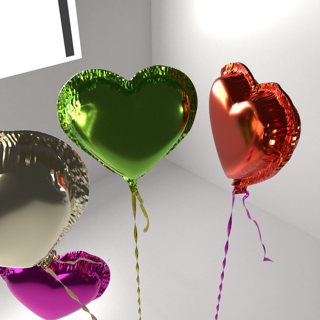 3D Random Color Heart Shape - TurboSquid 1507773