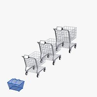 Smart Digital Shopping Cart with Touch Screen