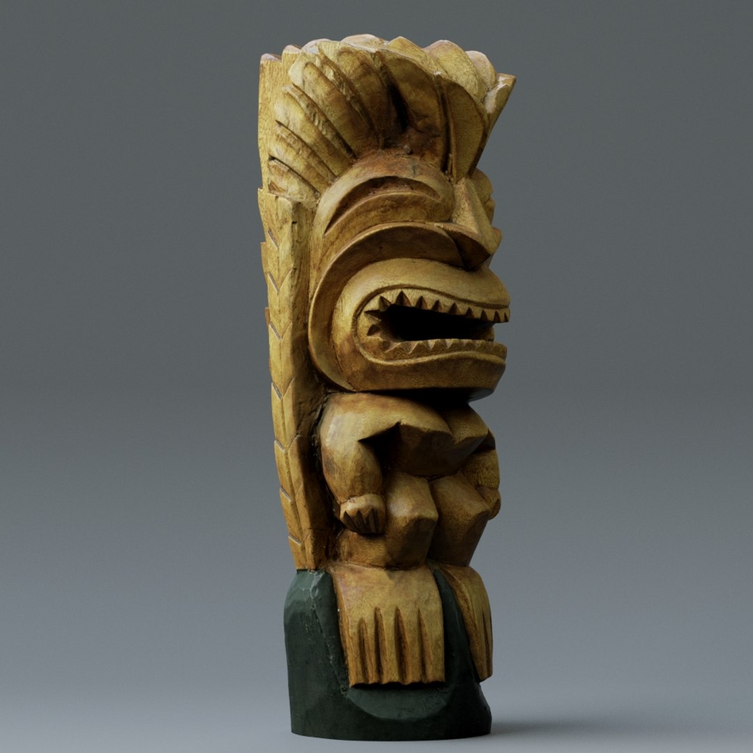 3d Tiki Totem Model