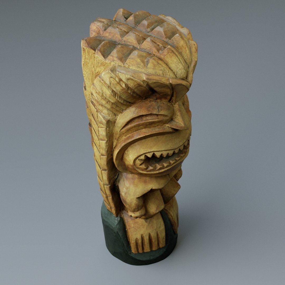 3d Tiki Totem Model