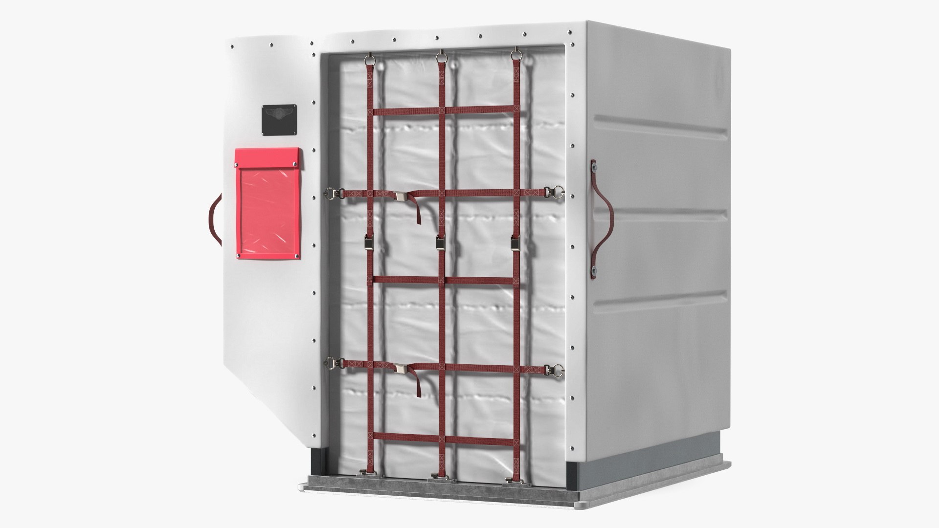 Air Cargo ULD Container LD 2 White 3D model preview