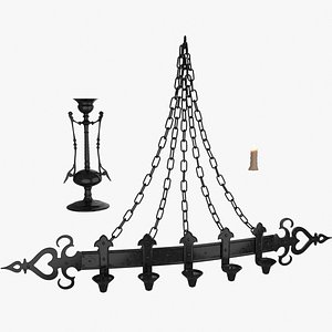 3D model Candle Holders and Candle