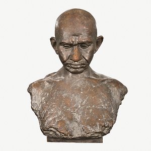 sculpture gandhi v p 3D model