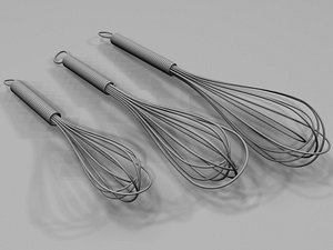 3d model realistic whisk
