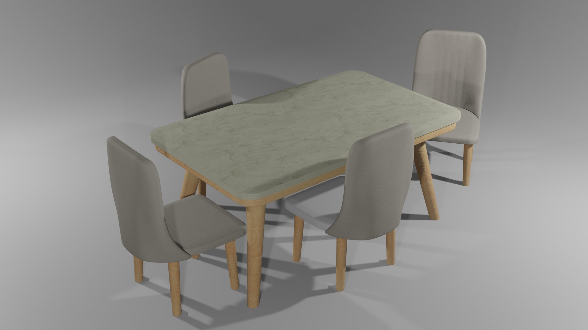 Table And Chair 3D Model - TurboSquid 1825375