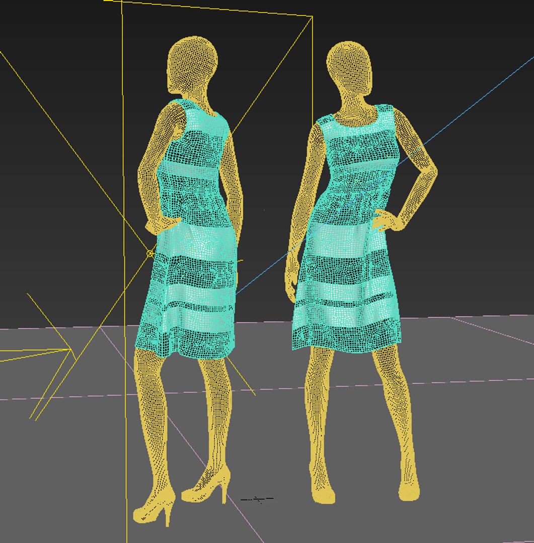 Dress Mannequin 3d Max
