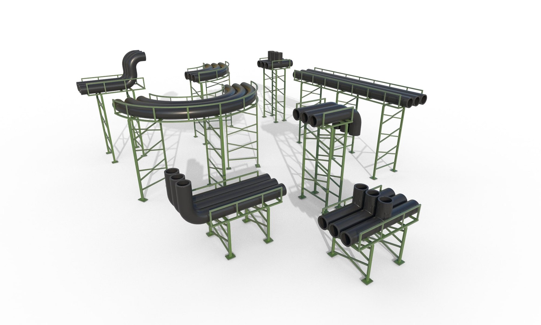 Industrial PipeSet Pack 3D - TurboSquid 1865257