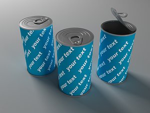 canned food 3d model