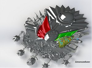ottoman sign 3D