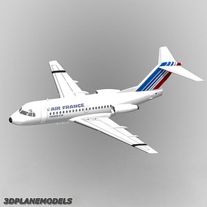 3ds fokker f28-1000 air france