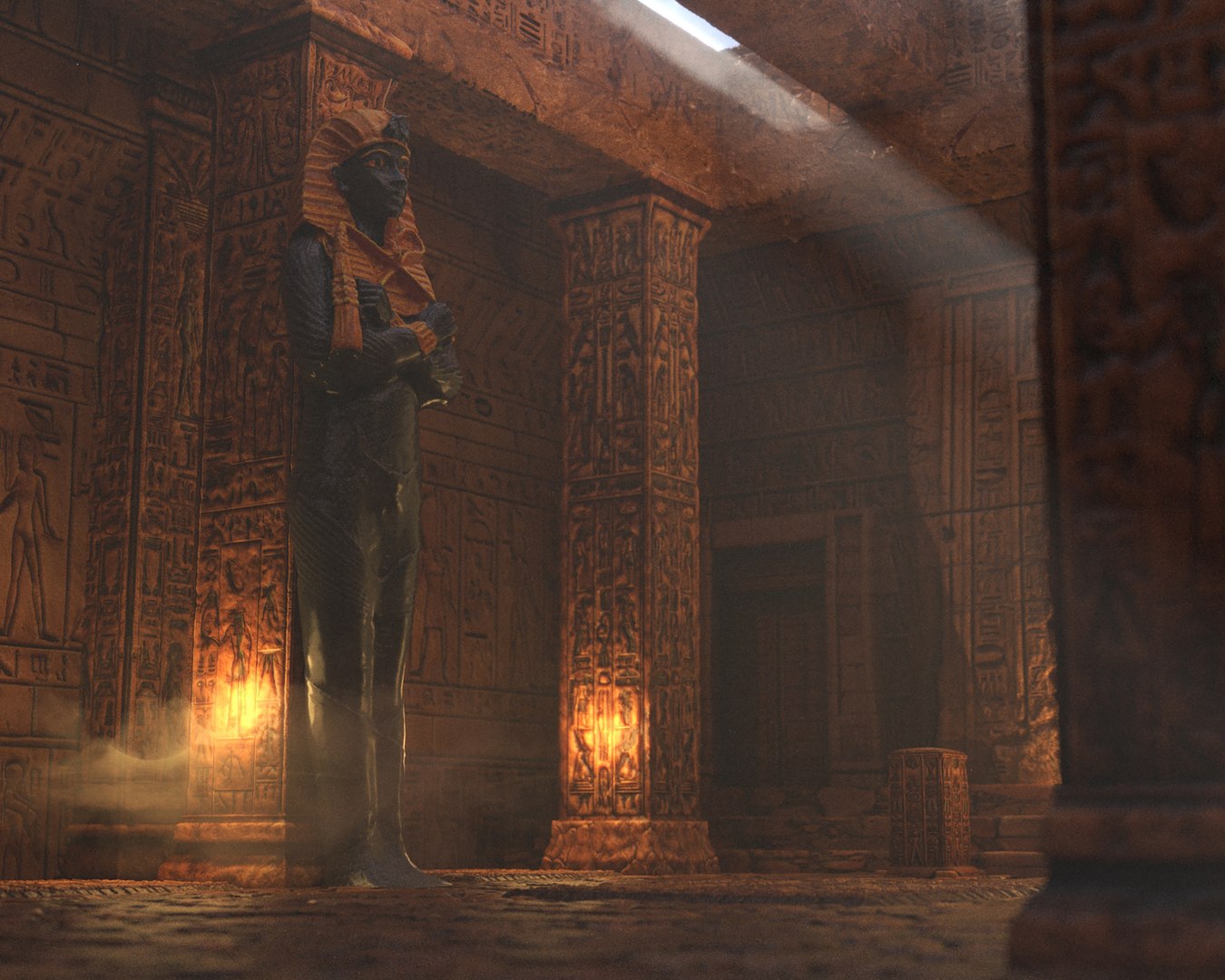 3D Egyptian Ancient Temple - TurboSquid 2195937