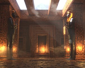 3D Egyptian Ancient Temple