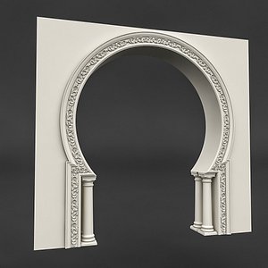 3D classic patterned door 05