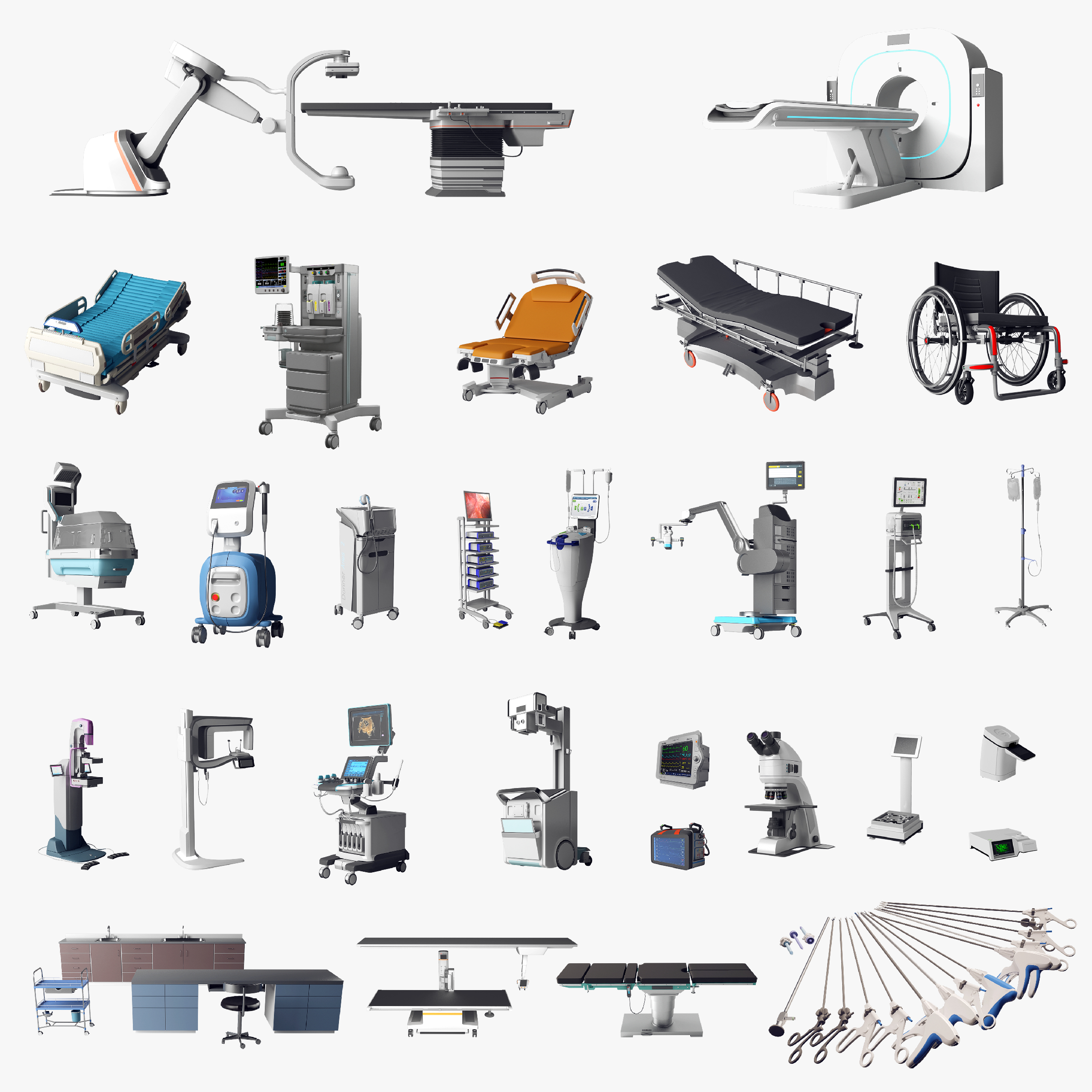 3D модель Медицинское оборудование - TurboSquid 1629485