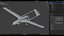 Rigged Bayraktar TB2 UCAV Drone Turkish Version PBR