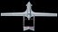 Rigged Bayraktar TB2 UCAV Drone Turkish Version PBR