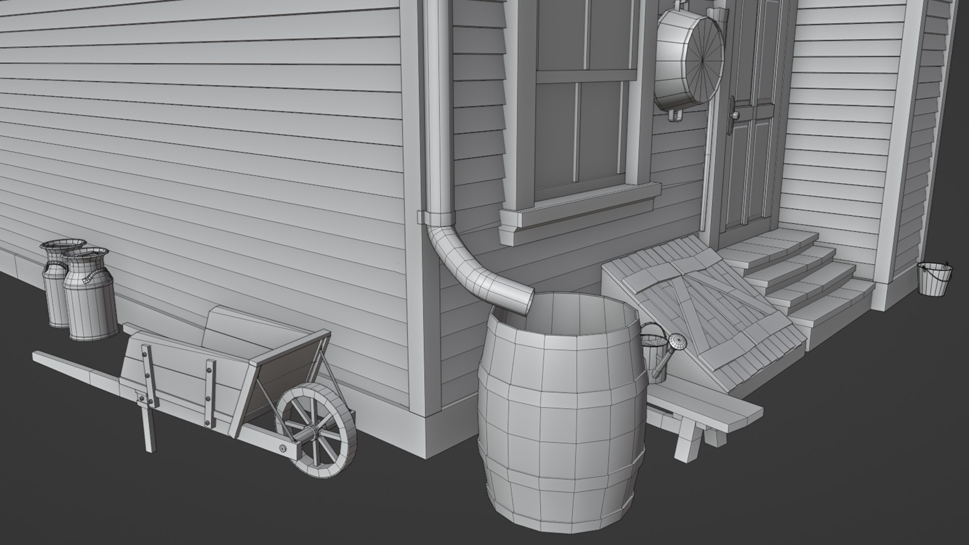 3D Old Countryside House PBR model https://p.turbosquid.com/ts-thumb/Ww/vTB9iz/Nm/wireframe4/png/1692047862/1920x1080/fit_q87/d45ef2e8421a65a918ac9ad64dbe28a1f237e482/wireframe4.jpg