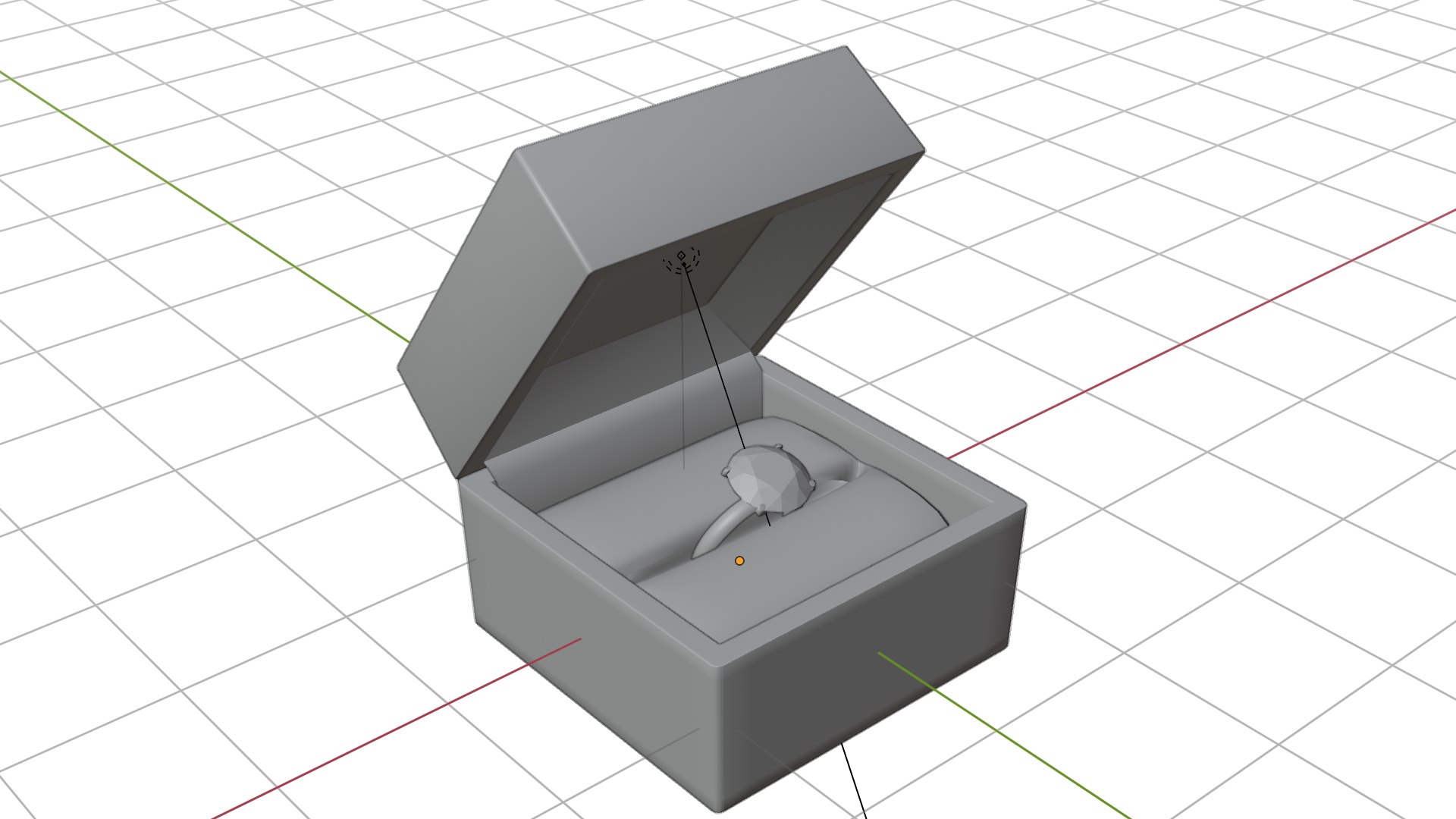 Diamond Ring In A Velvet Box 3D Model - TurboSquid 2150591
