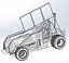 Winged Sprint car Version 2 Scale 1 to 25