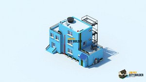 low poly city builder residential 7
