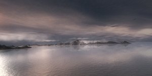 ice landscape lake iceberg 3D model