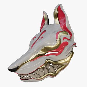 Wolf Japanese Mask model