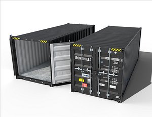 20ft Cargo Container Black